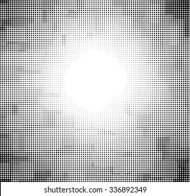 halftone abstract sky with might in black and white