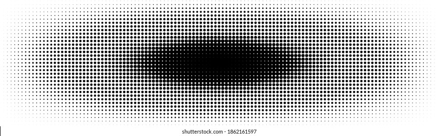 Halftone in abstract style. Geometric retro banner vector texture. Modern print. White and black background. Light effect.