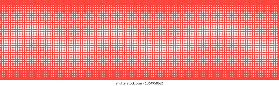 Halftone in abstract style  Geometric retro banner vector texture  Modern print  White   red background  Light effect 