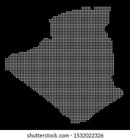 Halftone Algeria map Vector illustration