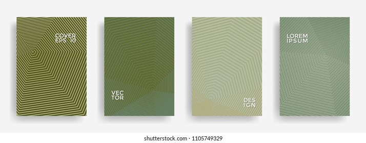 Halftone annual report design vector collection. Halftone grid texture cover page layout templates set. Report covers geometric design, business brochure pages corporate banners.