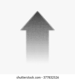 Halftone arrow up