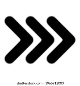 Halftone arrow icon and symbol