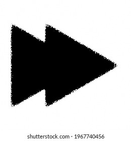 Halftone arrow icon and symbol