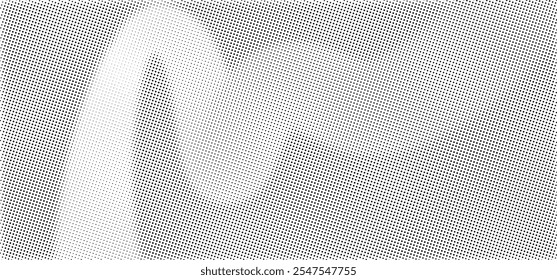Fondo de semitono con efecto de ruido. Patrón de cinta de gradiente granulado de puntos. Grunge ruido de fondo. Abstractas efecto de ruido punteado. Textura de grano de punto negro. Vector semitono redondo, esfera de puntos