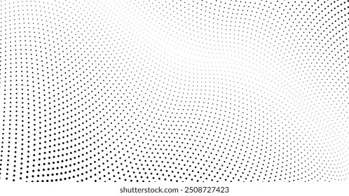 Halftone background abstract black and white dots shape