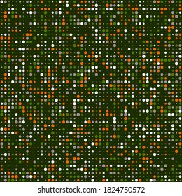 Halftone Background. Abstract Colorful Background. Pixel Art. Retrofuturistic Square Pattern. Vector Texture. Digital Pattern with Color Dots.