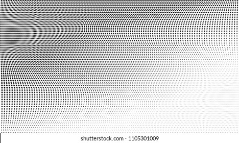 Halftone  background. Abstract curves. Points backdrop. Wavy spotted pattern with dots. Modern abstract dotted vector illustration for design, covers, web  banners