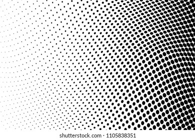 Halftone  background. Abstract curves. Points backdrop. Wavy spotted pattern with dots. Modern abstract dotted vector illustration for design, covers, web  banners