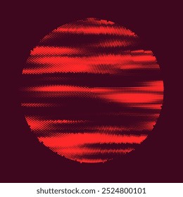 Halftone background. Abstract illustration of round particles. The dots form shapeless images. Vector graphics.