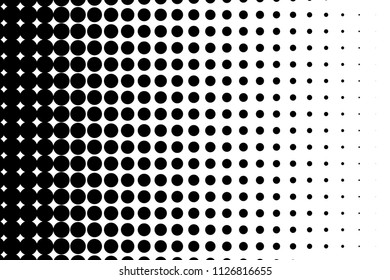 Halftone background. Abstract Pattern in pop art style. Vintage, retro backdrop. Futuristic panel Vector illustration