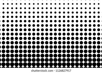Halftone background. Abstract Pattern in pop art style. Vintage, retro backdrop. Futuristic panel Vector illustration