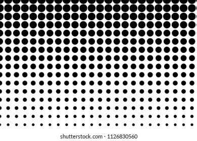 Halftone background. Abstract Pattern in pop art style. Vintage, retro backdrop. Futuristic panel Vector illustration