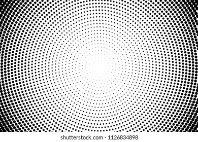 Halftone background. Abstract Pattern in pop art style. Vintage, retro backdrop. Futuristic panel Vector illustration