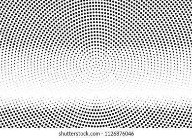 Halftone background. Abstract Pattern in pop art style. Vintage, retro backdrop. Futuristic panel Vector illustration