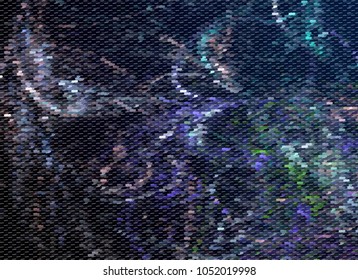 Halftone background with abstract pattern. Vector clip art.