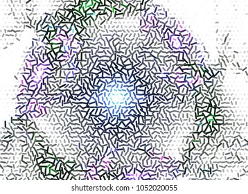 Halftone background with abstract pattern. Vector clip art.