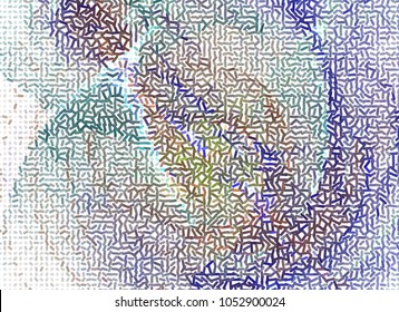Halftone background with abstract pattern. Vector clip art.