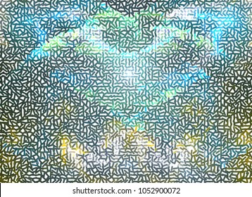 Halftone background with abstract pattern. Vector clip art.