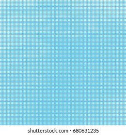 Halftone background abstract. White dots on blue.
