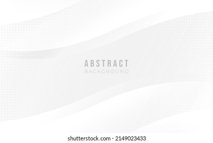 halftone  background, Abstract white wave vector background illustration.
