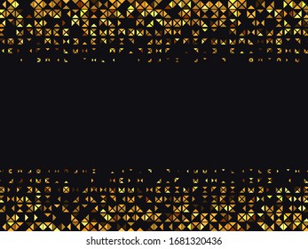Fondo de media tonalidad. Fondo geométrico negro y dorado. Diseño de plantilla de vector