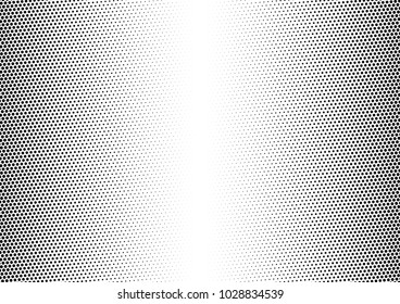 Halftone Background. Black and White Fade Overlay. Abstract Backdrop. Modern Points Texture. Vector illustration