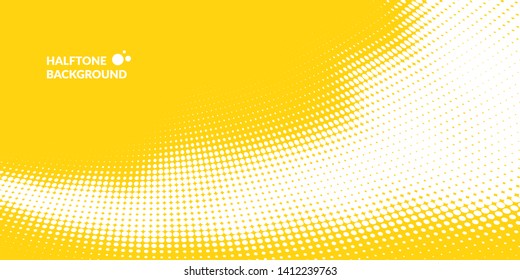 Halftone background with circle of different size. Vector illustration.