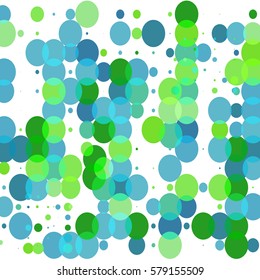 Halftone background with circles and dots