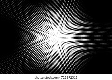 Halftone background with circles. Vector illustration