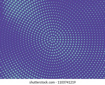 Halftone background. Comic dotted pattern. Pop art retro style. Backdrop with circles, rounds, dots, design element for web banners, posters, cards, wallpapers. Colorful Vector illustration Blue color