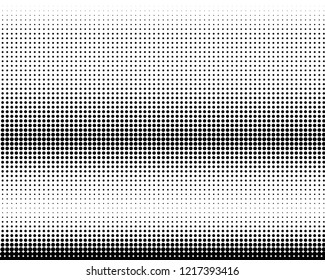 Halftone background. Comic dotted pattern. Pop art retro style. Backdrop with circles, rounds, dots, design element for web banners, posters, cards, wallpapers.  Black and white Vector illustration
