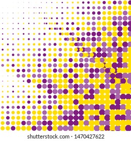 Halftone background. Comic dotted pattern. Pop art retro style. Backdrop with circles, rounds, dots, design element for web banners, posters, cards, wallpapers.  Colorful Vector illustration