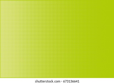 Halftone background. Comic dotted pattern. Pop art style. Backdrop with small circles, dots, design element for web banners, posters, cards, Wallpaper, sites. Green color Vector illustration