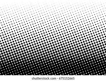 Halftone background  Comic dotted pattern  Pop art style  Backdrop and circles  dots  rounds design element for web banners  posters  cards  Wallpaper  sites  Black  white color  Vector illustration 