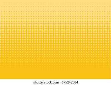 Halftone background. Comic dotted pattern. Pop art style. Backdrop with circles, rounds, dots, design element for web banners, posters, cards, Wallpaper, sites.  Orange color Vector illustration