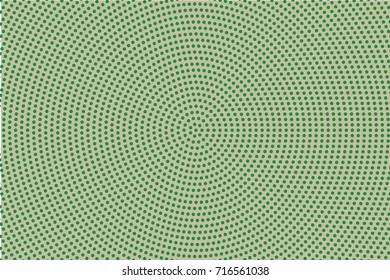 Halftone background. Comic dotted pattern. Pop art retro style Backdrop with circles, rounds, dots, design element for web banners, posters, cards, wallpapers Green and brown color Vector illustration