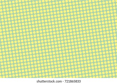 Halftone background. Comic dotted pattern. Pop art retro style. Backdrop with circles, rounds, dots, design element for web banners, posters, cards, wallpapers. Green-mint and yellow color