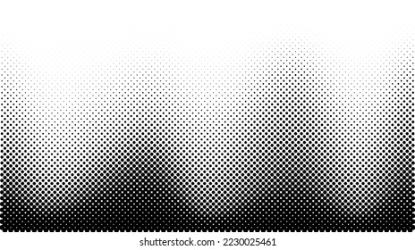 Halftone background. Comic halftone pop art texture. White and black abstract wallpaper. Retro waves vector