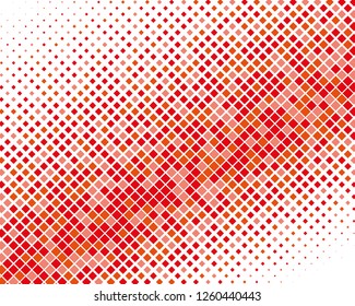 Halftone background. Comic style. Abstract geometric pattern with small squares. Design element for web banners, posters, cards, wallpapers, backdrops, panels Red, pink color Vector illustration