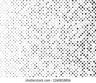 Halftone background. Comic style. Abstract geometric pattern with small and big squares. Design element for web banners, posters, cards, wallpapers, backdrops, panels Vector illustration