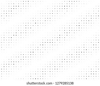 Halftone background. Comic style. Abstract geometric pattern with small squares. Design element for web banners, posters, cards, wallpapers, backdrops, panels Black and white color Vector illustration