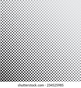 halftone background of dark blue rhombuses with diagonal orientation