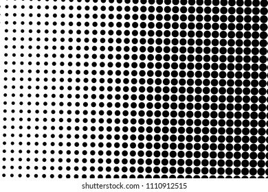 Halftone background. Digital gradient. Abstract backdrop with circles, point, dots. Dotted pattern. Futuristic panel Vector illustration

