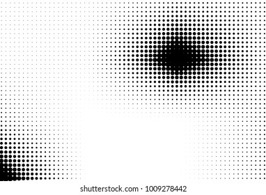 Halftone background. Digital gradient. Dotted pattern with circles, dots, point small scale. Design element for web banners, posters, cards, wallpapers, sites, panels.
