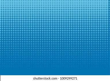 Halftone background. Digital gradient. Dotted pattern with circles, dots, point small scale. Design element for web banners, posters, cards, wallpapers, sites, panels. Different shades of blue