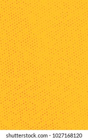 Halftone background. Digital gradient. Dotted pattern with circles, dots, point smll scale. Design element for web banners, posters, cards, wallpapers, sites, panels. Yellow, orange color