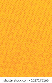 Halftone background. Digital gradient. Dotted pattern with circles, dots, point smll scale. Design element for web banners, posters, cards, wallpapers, sites, panels. Yellow, orange color