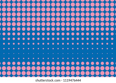 Halftone background. Digital gradient. Dotted pattern with circles, dots, point large scale. Design element for web banners, posters, cards, wallpapers, sites, panels.  Pink color