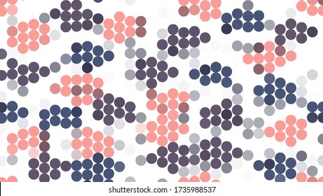 Halftone background. Digital gradient. Dotted pattern with circles, dots, point small and large scale, vector illustration, design element for creating modern art backgrounds, banners, wallpapers